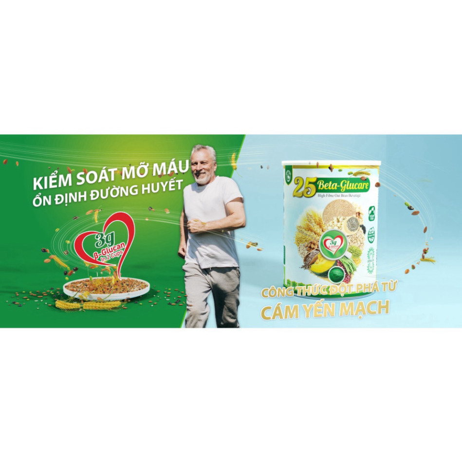 Ngũ Cốc 25 Beta Glucare (Dinh dưỡng xanh cho người tiểu đường) lon 750g