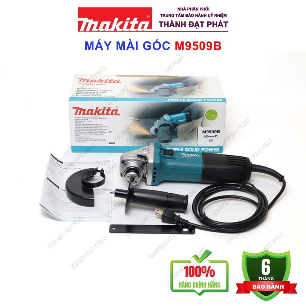 MÁY MÀI GÓC(100MM/850W/CÔNG TẮC TRƯỢT) MAKITA M9509B CHÍNH HÃNG