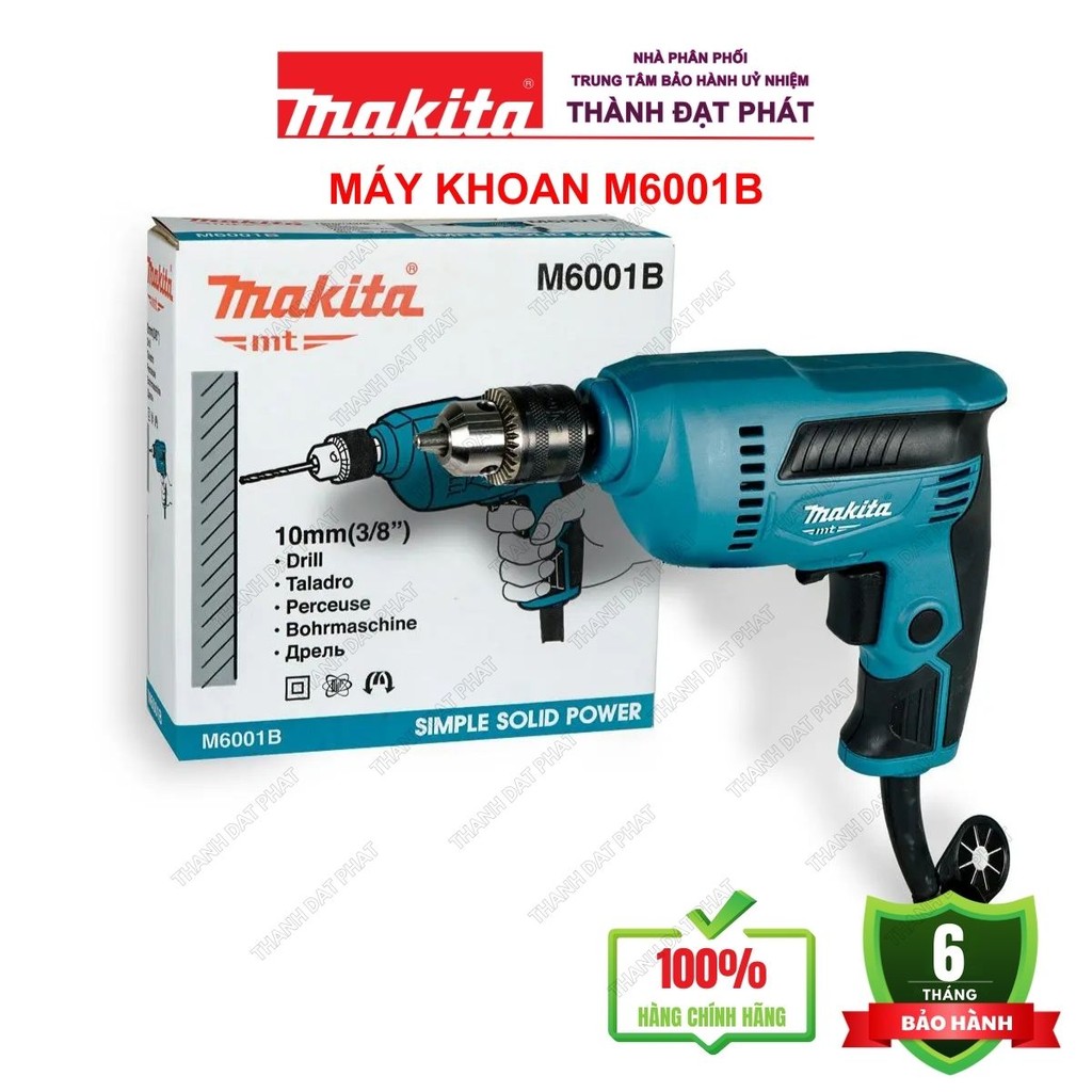 MÁY KHOAN(10MM) MAKITA M6001B CHÍNH HÃNG