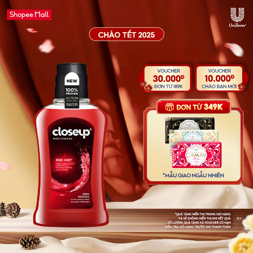 Nước súc miệng CloseUp Red Hot 300ml