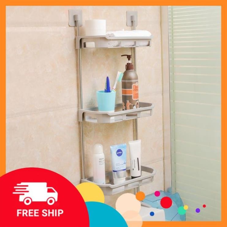 [SALE] Kệ để đồ Toilet 3 tầng,Kệ Sau Toilet ,nhà Tắm 3 ngăn gắn tường