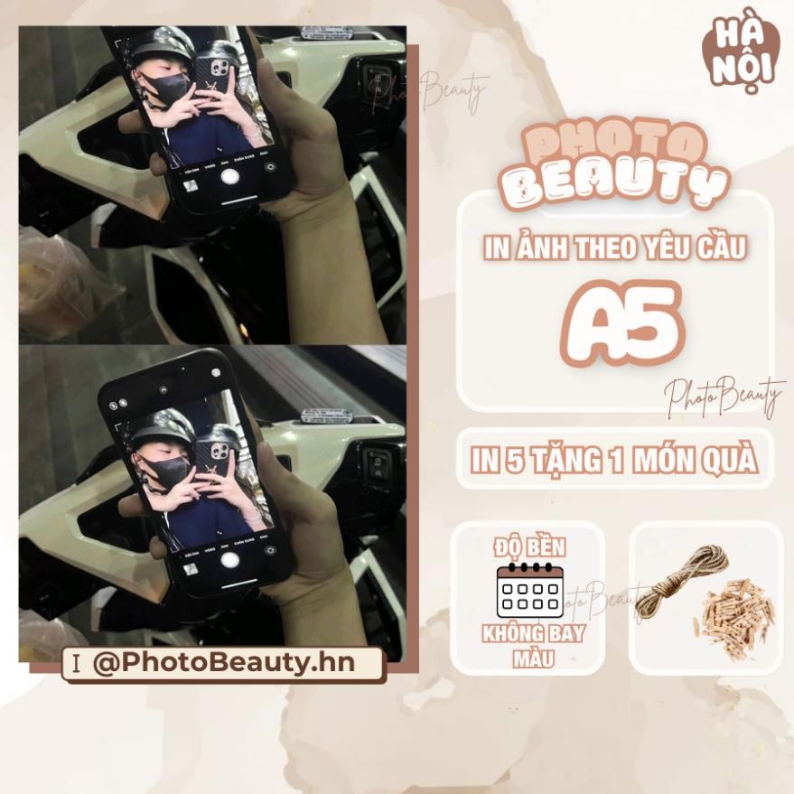 In Ảnh Theo Yêu Cầu Siêu Rẻ Siêu Đẹp Không Sợ Thấm Nước Bền 5x7 và 6x9