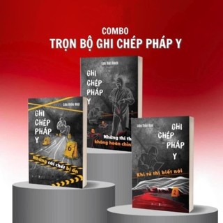 Sách - Combo 3 Tập Ghi Chép Pháp Y 
