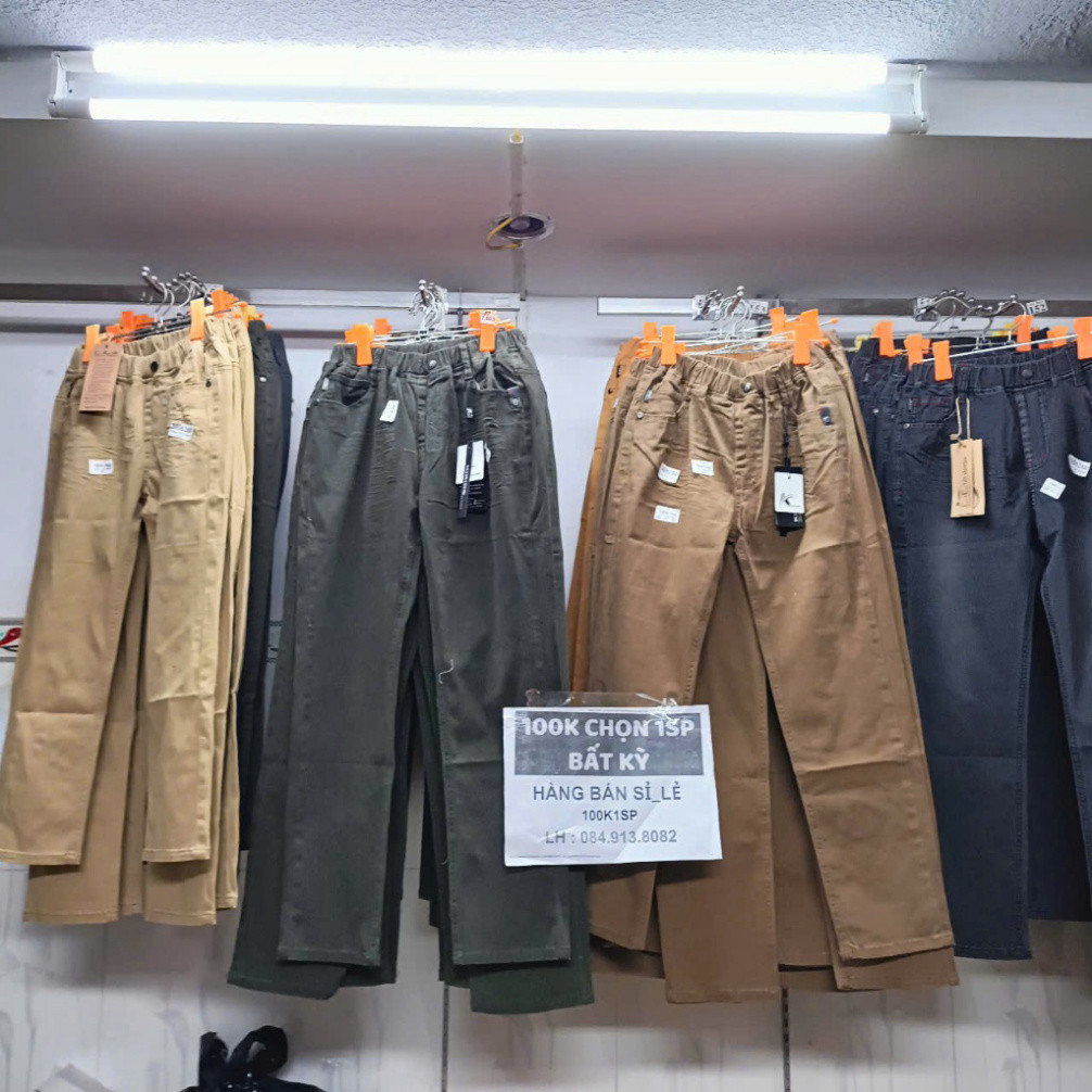 Combo sỉ quần vải cứng bé trai, 100k1sp, size 26-29_sg2 ,vip