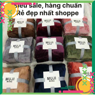 Chăn Muji lông tuyết Nhung hàng loại 1 Siêu Mềm Mịn, chăn văn phòng