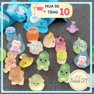 Combo 50 Túi mù, kẹo mù mini kẹo động vật dạ quang,kẹo động vật phát sáng, blind bag kẹo bất ngờ cho bé