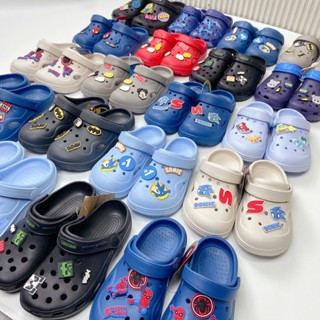  Dép sục Cross giày cross classic cho bé trai có gắn kèm sticker độc siêu nhân sonic 