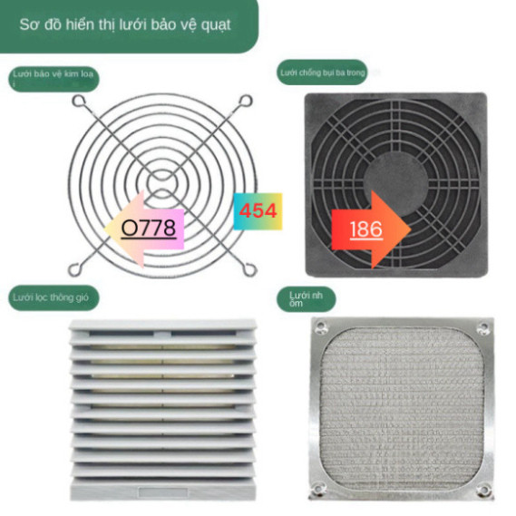 Tủ Pfd9802 Tủ Phân Phối Điện Lưới Lọc Thông Gió Quạt Bảo Vệ IP55 Lưới Chống Bụi