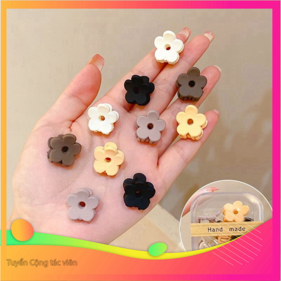 Kẹp tóc cho bé, kẹp tóc mini nhiều màu cute Hàn Quốc lọ 50 cái