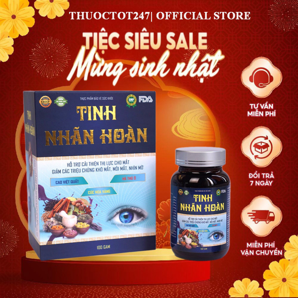 Viên uống bổ mắt Tinh nhãn hoàn giúp đôi mắt sáng khoẻ