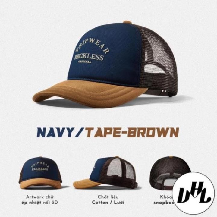 Mũ/Nón Lưỡi Trai Trucker - Nón Cap - Vải Kaki Cotton Thoáng Khí, Lưới Thoát Nhiệt, Artwork Ép Chuyển Nhiệt Cao Cấp-ST02