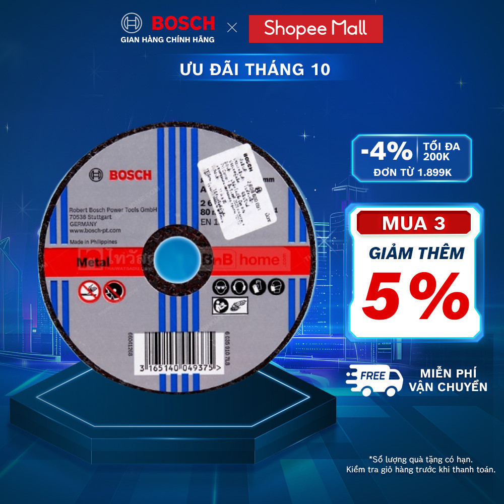 Đá cắt Bosch 100x2.5x16mm (sắt)