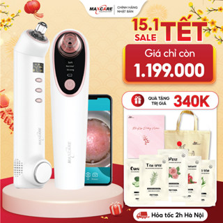 Máy hút mụn đầu đen nóng lạnh Maxcare Max666 & Max666PRO [Có Camera] loại bỏ mụn đầu đen và sợi bã nhờn - Nhật Bản