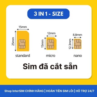 【Sim du lịch Đài Loan】【Nhà mạng Chunghwa】【Internet tốc độ cao 4G / 5G】Sim Du Lịch InterSIM giao hoả tốc HCM