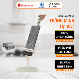 Chổi Lau Nhà Thông Minh Tự Vắt HGHOME Tiện Lợi Cho Gia Đình [ HÀNG CAO CẤP ] { Kèm 2 Bông Lau }