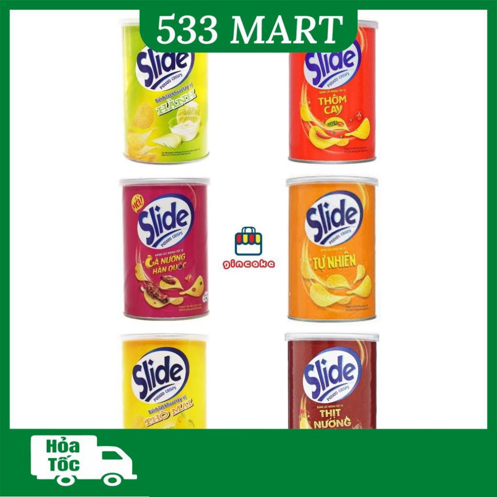 [LON NHÍ] Snack khoai tây Slide lon 65g