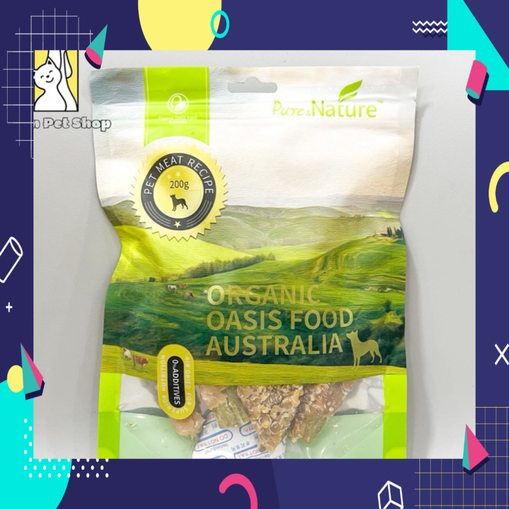 Snack thưởng đậu bắp bọc thịt gà 200gr - Organic Oasis Food Australia Pure Nature