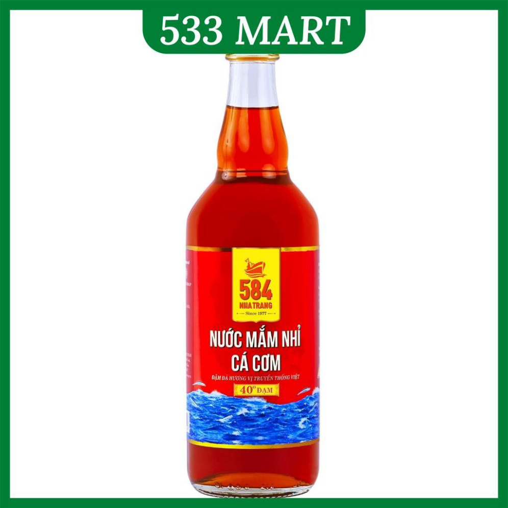 [HỎA TỐC HCM] Nước Mắm 584 Nha Trang 40 Độ Đạm Chai Thủy Tinh 510ml