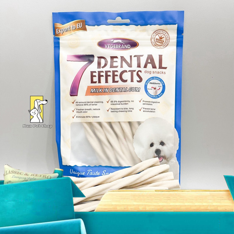 Xương gặm sạch răng vị sữa 7 Dental Effects Vegebrand