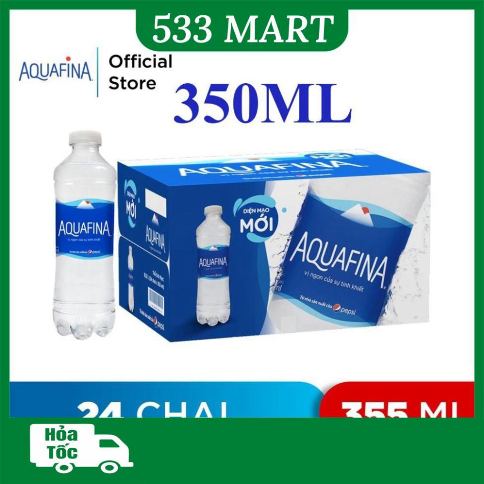 [HỎA TỐC TP HCM] Thùng 24 chai nước suối tinh khiết Aquafina 350ml