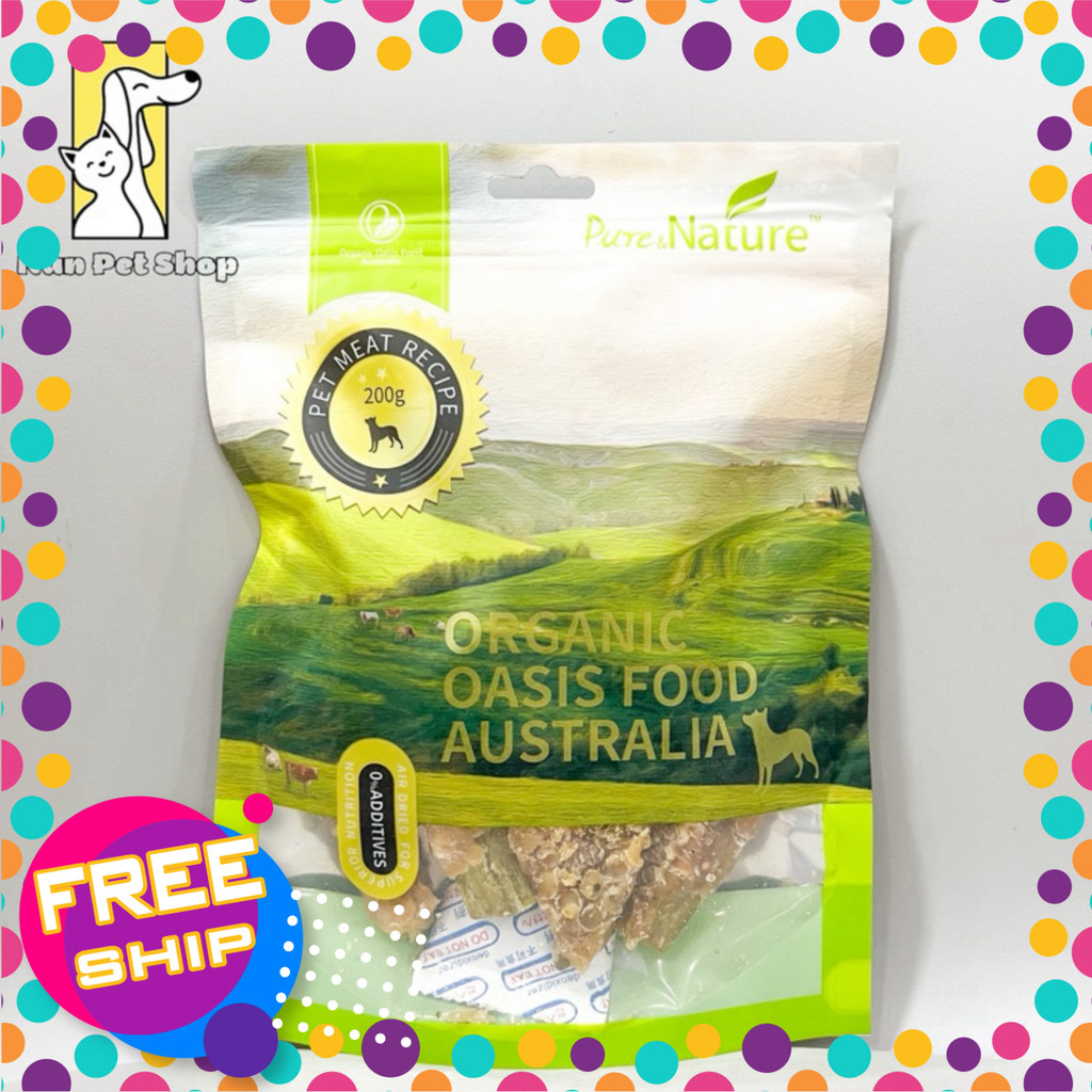 Snack thưởng đậu bắp bọc thịt gà 200gr - Organic Oasis Food Australia Pure Nature