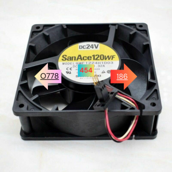 9wf1224h1d03 24V 0.32a , Quạt FANUC A90L-0001-0509 Sanyo