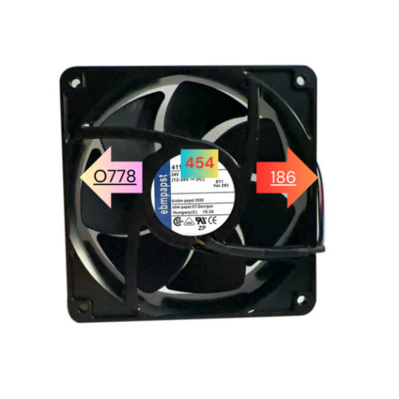 Quạt 4114nh3, 4114nhh/nhhr 24V 12038 ebmpapst