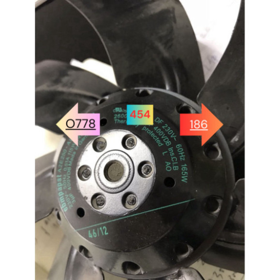 Quạt tản nhiệt A2E250-AM06-01, A2E250-AL06-11, A2E250-AR35-05, A2E250-AE65-57