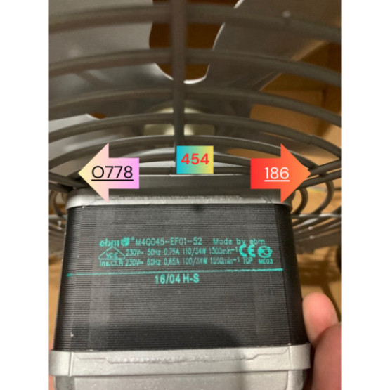 Quạt ebm M4Q045-EF01-52 2300.75a 110/34W