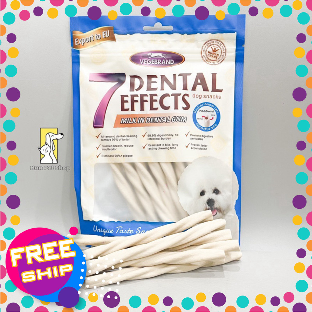 Xương gặm sạch răng vị sữa 7 Dental Effects Vegebrand