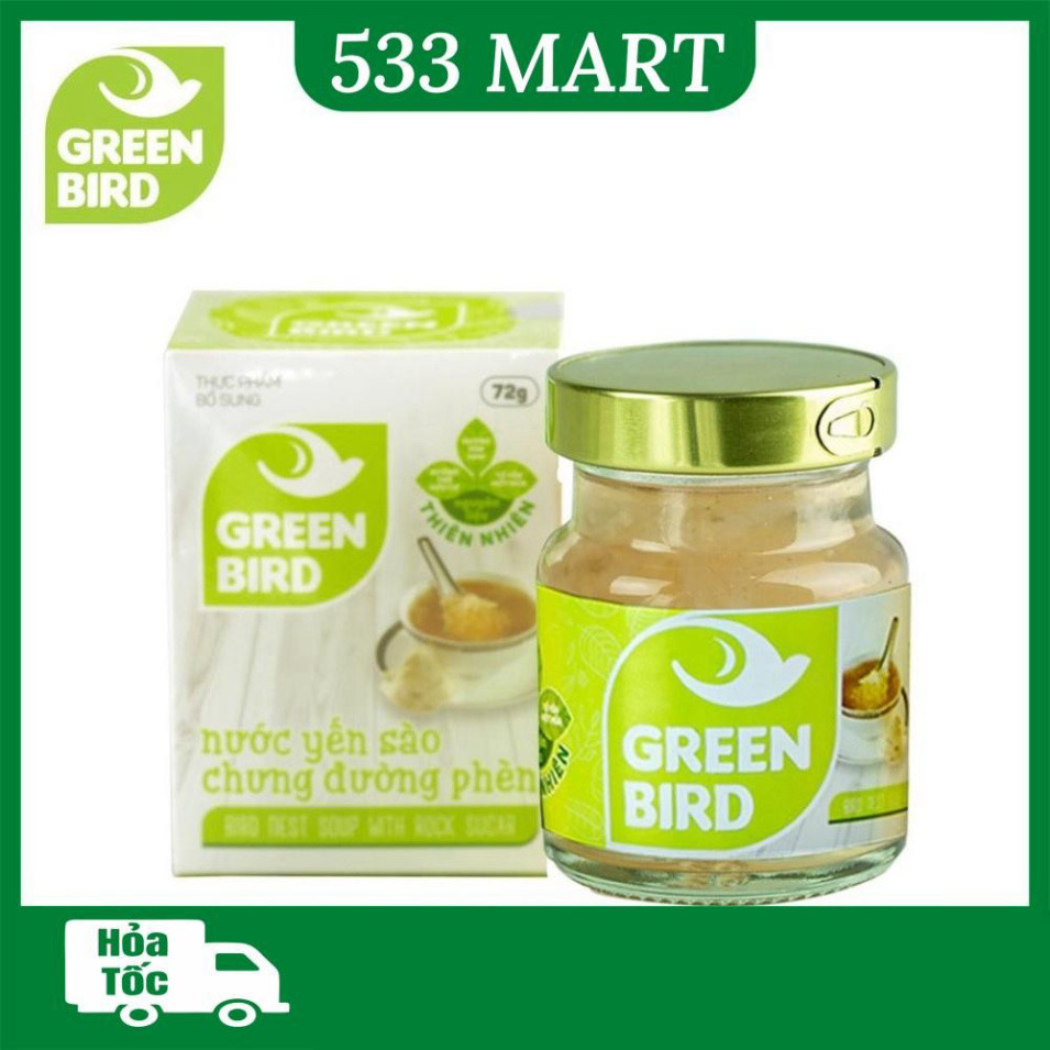 [HŨ LẺ] Nước Yến Sào Chưng Đường Phèn Green Bird NUTRINEST hũ 75g