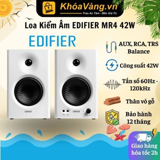 Loa kiểm âm EDIFIER MR4 Công suất 42W | Vỏ gỗ | Đa dạng cổng kết nối | Âm thanh chuyên nghiệp | Hàng chính hãng - BH 12T