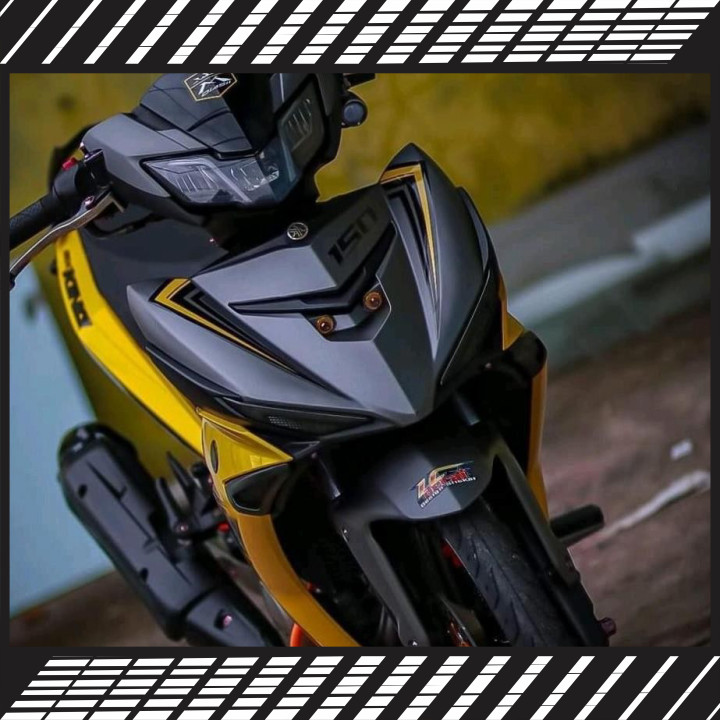 Tem rời  xe Exciter 150 màu xám vàng đen mẫu MX King cực đẹp