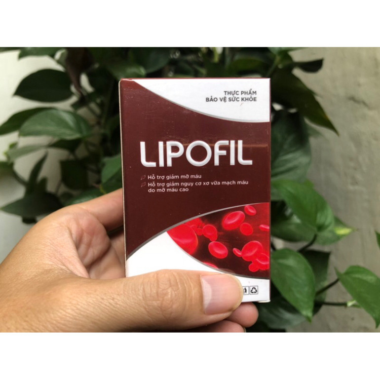 Viên uống Lipofil hỗ trợ mỡ máu