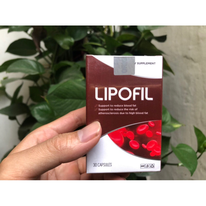 Viên uống Lipofil hỗ trợ mỡ máu