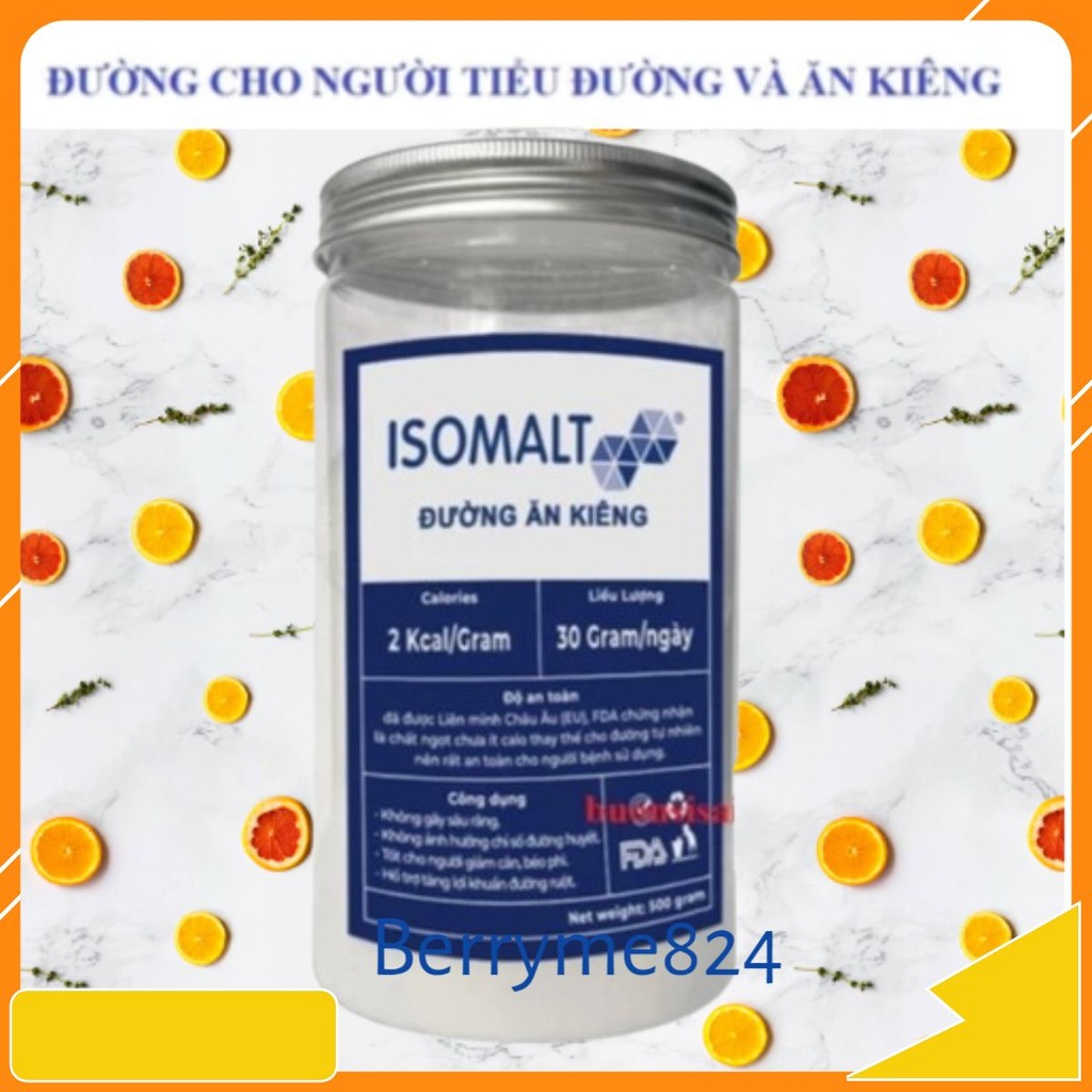 Đường Isomalt nhập khẩu Đức dành cho người tiểu đường 1kg