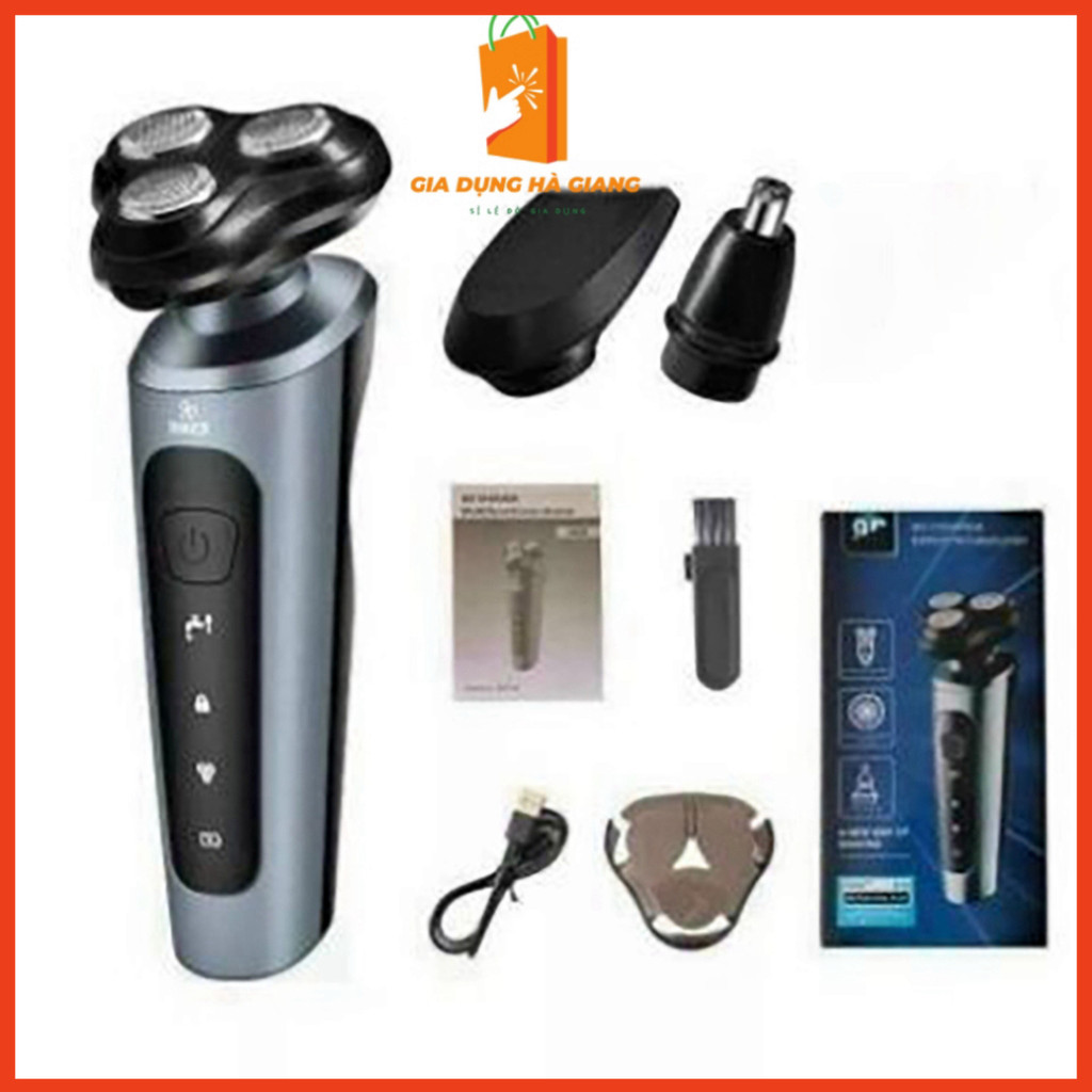 Máy cạo râu 9D SHAVER 4 in 1 cao cấp tặng kèm 6 phụ kiện tiện lợi