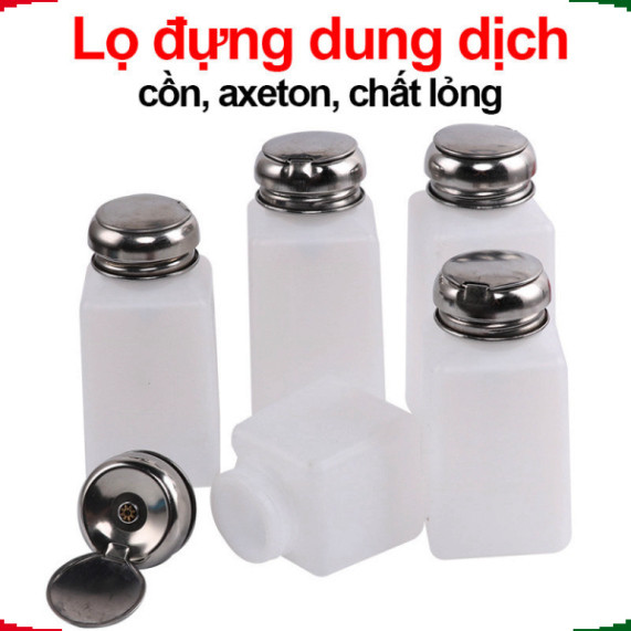 Lọ đựng dung dịch cồn, axeton, lọ chứa chất lỏng