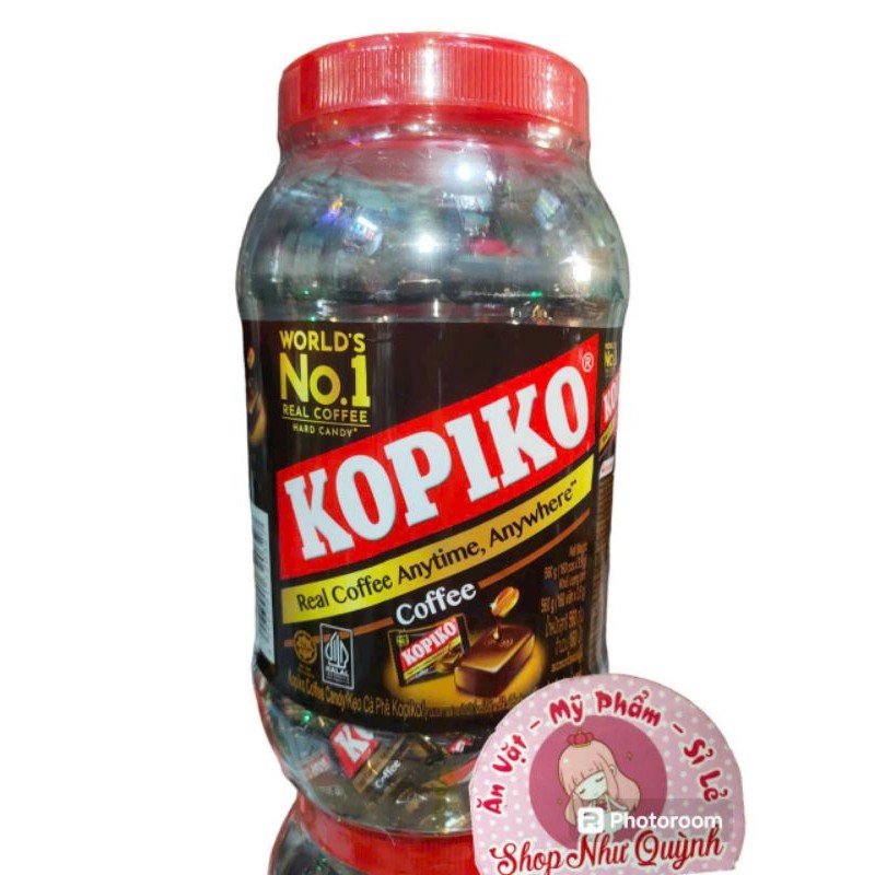 (180 VIÊN) HỘP 560G KẸO CAFE,CAFE SỮA KOPIKO THƠM NGON