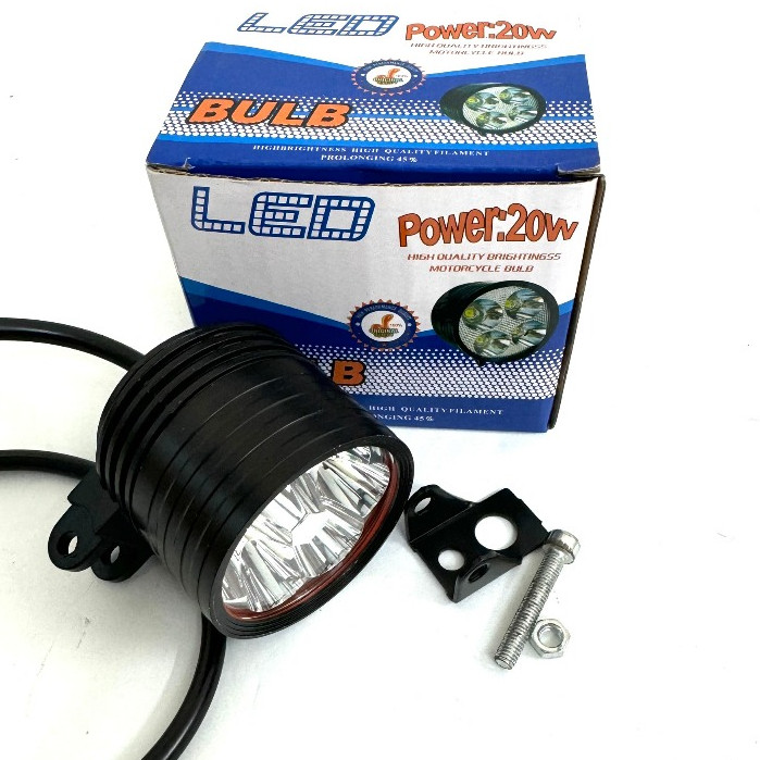 Đèn LED Trợ Sáng L6 Ngắn 3 Chế Độ Siêu Sáng Chống Nước Mã AH1