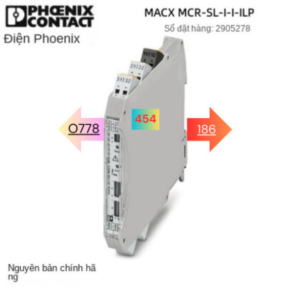 Cách Ly Thụ Động Phoenix MCR-SL-I-I-ILP-2905278 Macx ,phoenix contact