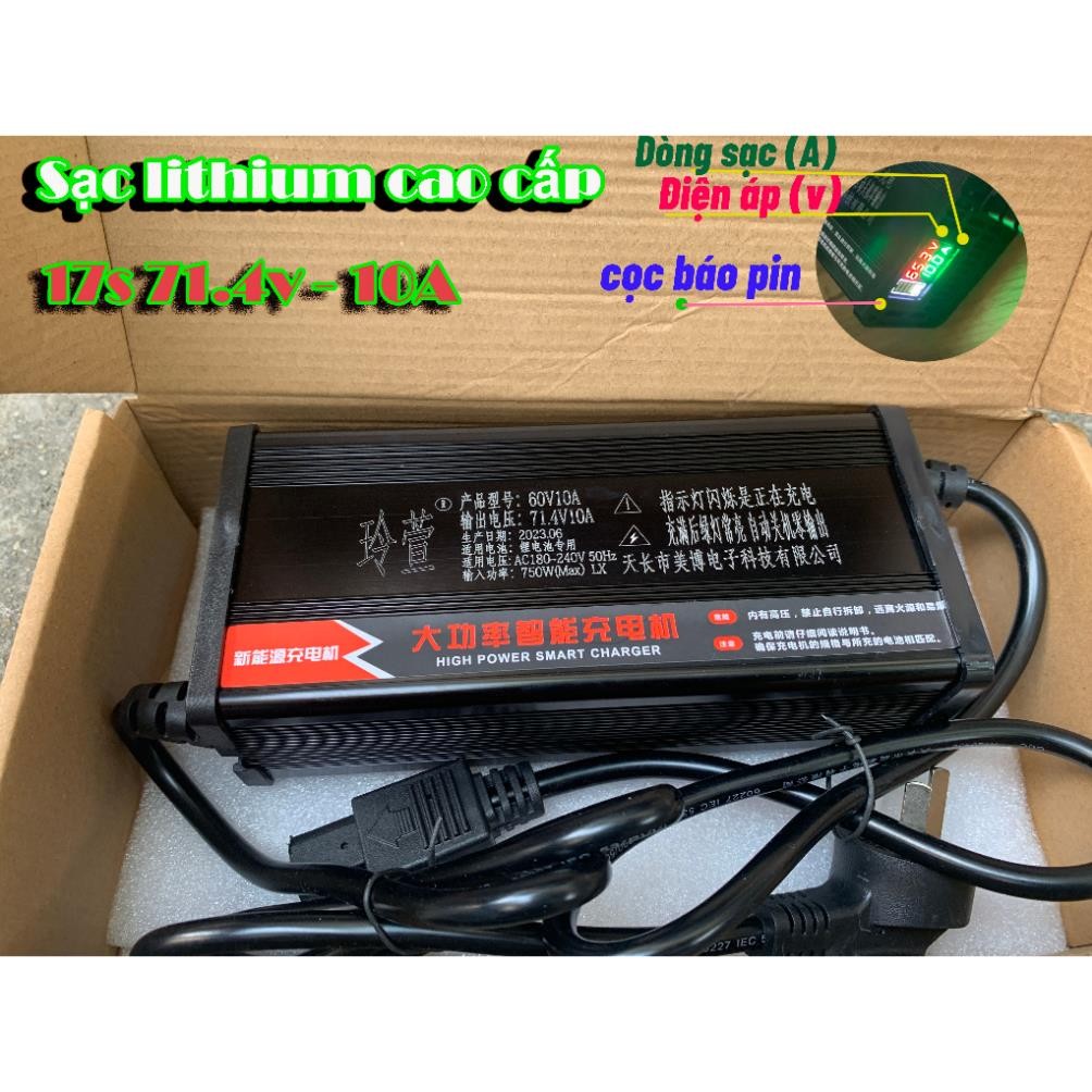 Sạc nhanh pin Lithium 48V/60V/72V 10A, Sạc pin xe điện