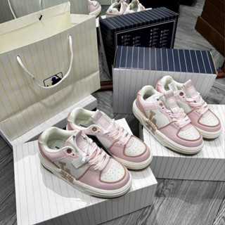 [ Chính Hãng ] Giày MLB Chunky Liner LA Hồng phấn Cổ Thấp Mới Nhất - Full Box Size 36_39