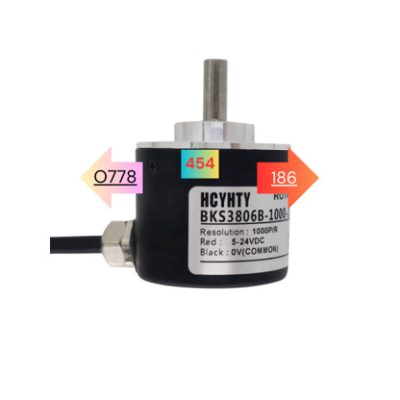 BỘ MÃ HÓA VÒNG QUAY ENCODER 2 pha A B BKS3806B 100 200 360 400  500 600 800 1000 1024p/r  XUNG