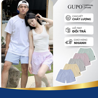 Quần Ngủ Unisex GOODNIGHT GUPO Local Brand Đùi Vải Oxford Dài Trên Gối Mặc Nhà Thoải Mái SS36