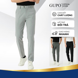  Quần Tây Âu Nam LUXURY  Local Brand Slimfit Ống Côn Cotton Co Giãn Dáng Công Sở GUPO - DT410 