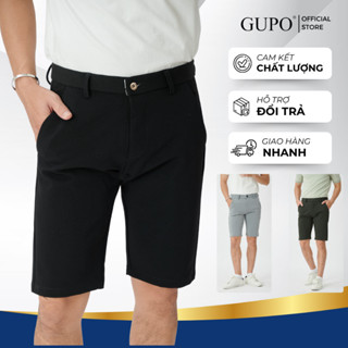 Quần Short Tây Nam GUPO Local Brand Sọt Vải Cotton Co Giãn 4 Chiều Trên Gối Trẻ Trung Lịch Lãm WS4C610