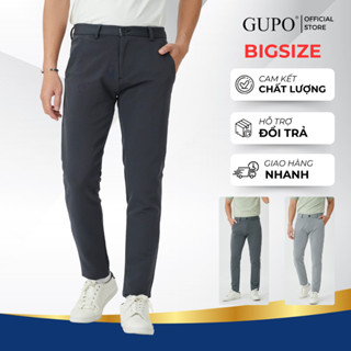  Quần Tây Âu Nam Bigsize Ống Côn Cotton Co Giãn 4 Chiều Body Công Sở Đi Học Hàn Quốc GUPO - WP610 
