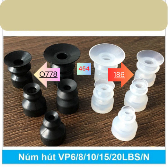 Giác hút, đầu hút chân không 2 tầng VP6/8/10/15/20LBS/N (tiêu chuẩn PISCO)