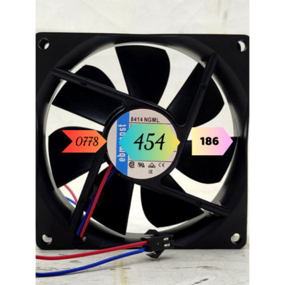 [New] Quạt Làm Mát Ebmpapst 8414Ngml 8025 24V 45mA 1.1w